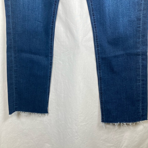 NWT MOTHER The Mid Rise Dazzler Ankle Fray Jeans Fancy Meeting You Here Wash 31 - Picture 2 of 15